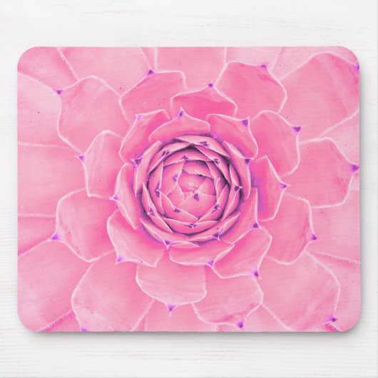 Tapis De Souris plante succulent rose (Devant)