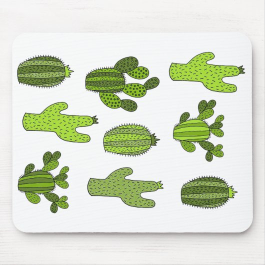 Tapis De Souris Plantes de cactus, Botanique, Cactus mignons, Jard (Devant)