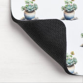 Tapis De Souris Plantes succulents dans les pots (Coin)