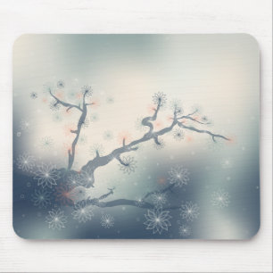 Tapis De Souris Plaque Abstraite de souris florale