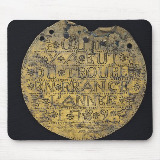 Tapis De Souris Plaque avec l'expression (Devant)