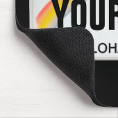 Tapis De Souris Plaque de licence hawaïenne (personnalisable) (Coin)