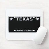 Tapis De Souris Plaque de licence Texas (Avec souris)