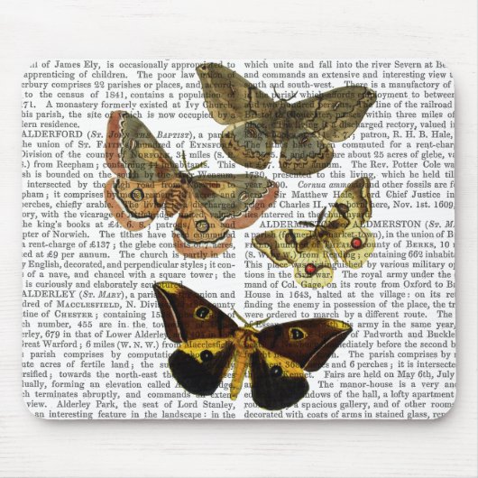 Tapis De Souris Plaque de papillon 4 (Devant)
