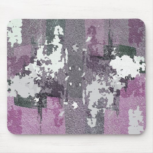 Tapis De Souris Plaque de peinture violette Abstraite Art (Devant)