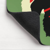 Tapis De Souris Plaque de silhouette écossaise noire/à blé Terrier (Coin)