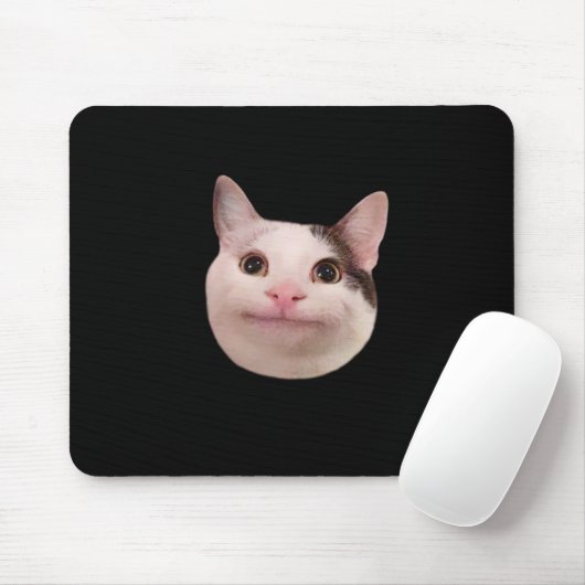 Tapis De Souris Plaque de souris à mème de chat poli (Avec souris)