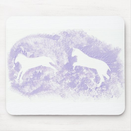 Tapis De Souris Plaque de souris avec conception Cheval Abstraite (Devant)