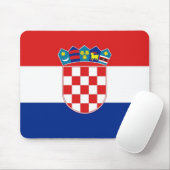 Tapis De Souris Plaque de souris avec Drapeau de Croatie (Avec souris)