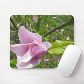 Tapis De Souris Plaque de souris avec fleur de magnolia (Avec souris)
