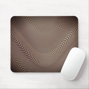 Tapis De Souris Plaque de souris Brown des vagues Abstraites