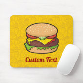 Tapis De Souris Plaque de souris Cheeseburger (Avec souris)