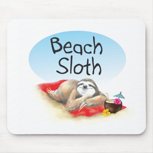 Tapis De Souris Plaque de souris de plage (Devant)