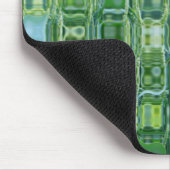 Tapis De Souris Plaque de souris en verre Abstrait vert (Coin)