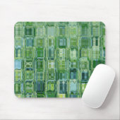 Tapis De Souris Plaque de souris en verre Abstrait vert (Avec souris)