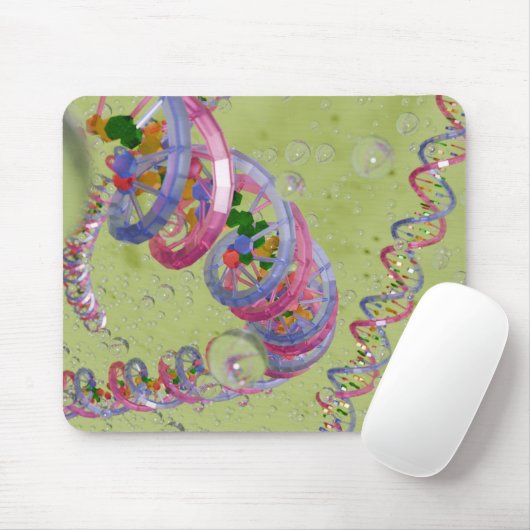 Tapis De Souris Plaque de souris en verre ADN (Avec souris)