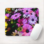 Tapis De Souris Plaque de souris Fleurs (Avec souris)