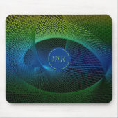 Tapis De Souris Plaque de souris fragmentée moderne monogramme (Devant)