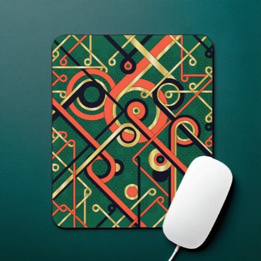 Tapis De Souris Plaque de souris géométrique Art déco