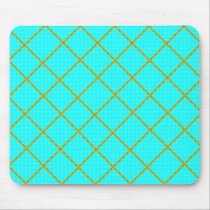 Tapis De Souris Plaque de souris Gold et Turquoise