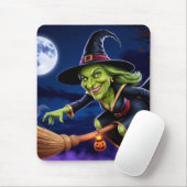 Tapis De Souris Plaque de souris Halloween/Sorcière (Avec souris)