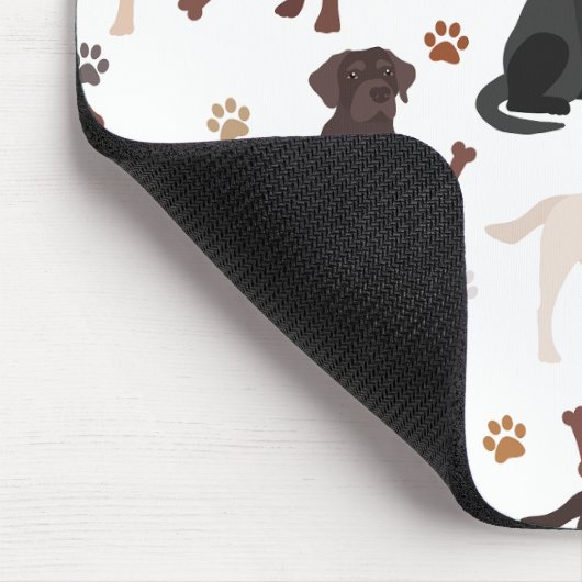 Tapis De Souris Plaque de souris Labrador Retriever Paks and Bones (Coin)