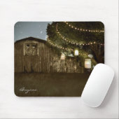 Tapis De Souris Plaque de souris Mariage Rustique Barre et Arbre (Avec souris)