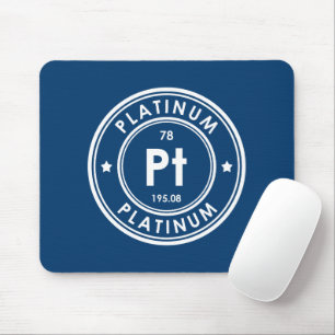 Tapis De Souris Plaque de souris Platine Élément Bleu