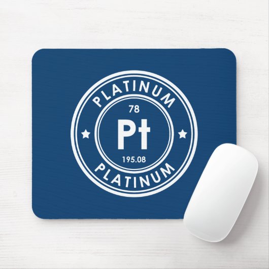 Tapis De Souris Plaque de souris Platine Élément Bleu (Avec souris)