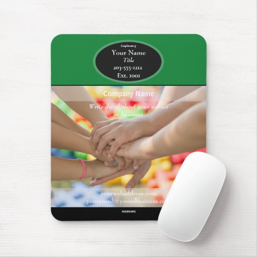 Tapis De Souris Plaque de souris promotionnelle pour les mains d'e (Avec souris)