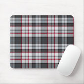 Tapis De Souris Plaque de tartane texturée grise (Avec souris)