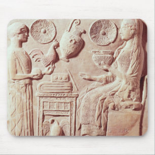 Tapis De Souris Plaque des cadeaux de offre d'une femme à l'posé