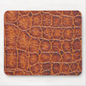 Tapis De Souris Plaque d'impression de souris rouge Brown Alligato (Devant)