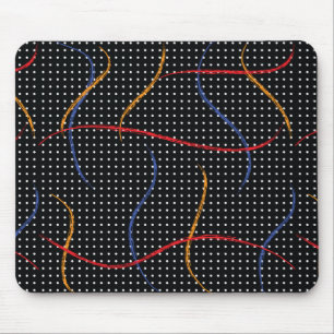 Tapis De Souris Plaque et points de peinture rétro