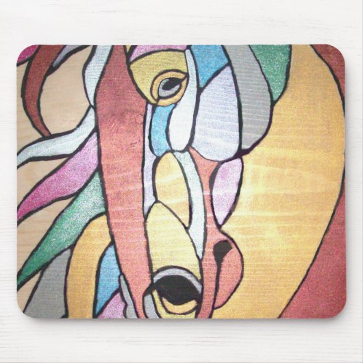 Tapis De Souris Plaque métallique pour souris à cheval (Devant)