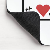 Tapis De Souris Plaque minéralogique de l'amour JDM Mousepad (Coin)