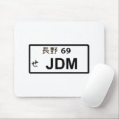 Tapis De Souris Plaque minéralogique japonaise de JDM Mousepad (Avec souris)