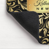 Tapis De Souris Plaque signalétique Luxe d'or de monogramme de (Coin)