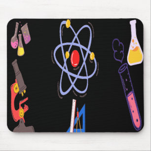 Tapis De Souris Plaque Souris Universitaire Avec Éléments Scientif