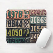 Tapis De Souris Plaques de licence vintages (Avec souris)