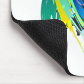 Tapis De Souris Plaques de peinture Peacock Abstraites (Coin)