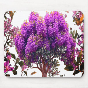 Tapis De Souris Plaques de souris d'arbre fleuri Papillon & Branch