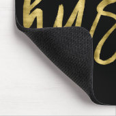 Tapis De Souris Plaquettes De Souris Hustère Noire Et Or (Coin)