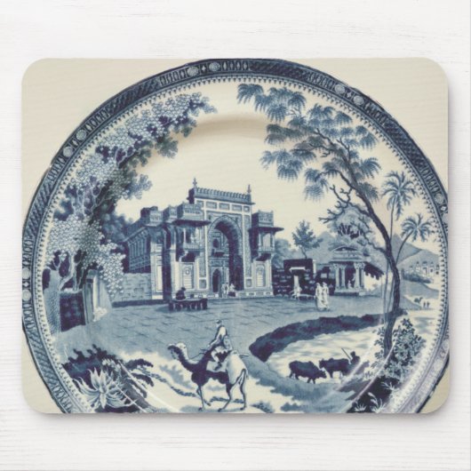 Tapis De Souris Plat bleu et blanc de Spode, c.1815 (Devant)