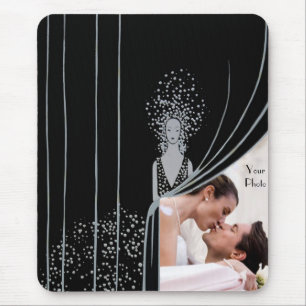 Tapis De Souris Plat de mode de rideau en insertion de PHOTO