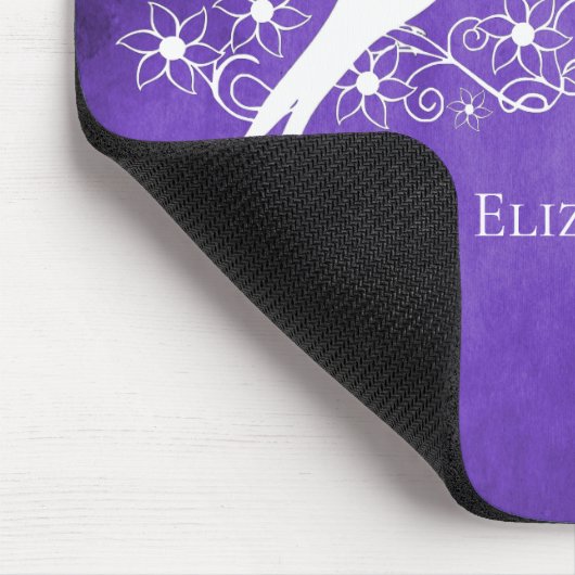 Tapis De Souris Plat de souris à vigne fleurie (Coin)