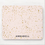 Tapis De Souris Plat d'or blush, moderne, salon Mousepad<br><div class="desc">Moderne,  blush,  plaquette or,  pavé de souris. Conçu pour les designers,  stylistes,  salons,  coiffeurs et maquilleurs,  les artistes de clous et de fouets,  centre de bien-être et plus encore.</div>