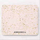 Tapis De Souris Plat d'or blush, moderne, salon Mousepad<br><div class="desc">Moderne,  blush,  plaquette or,  pavé de souris. Conçu pour les designers,  stylistes,  salons,  coiffeurs et maquilleurs,  les artistes de clous et de fouets,  centre de bien-être et plus encore.</div>