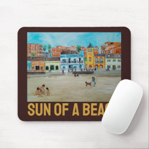 Tapis De Souris Playa de la Malvarrosa Peinture par Alfred Fox