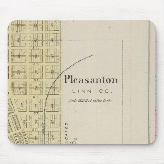 Tapis De Souris Pleasanton, Mapleton et Hammond, Kansas (Devant)